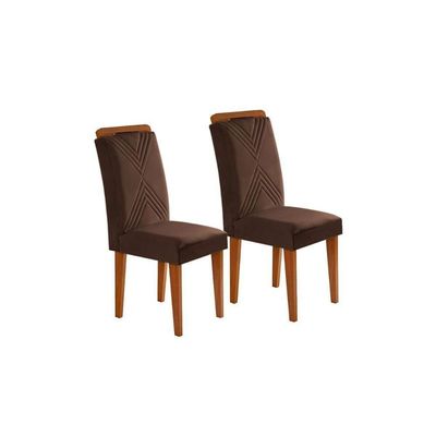 Sala De Jantar Completa Alvorada C- Tampo Madeirado Canto Reto 180x90cm E 6 Cadeiras Amsterdã Imbuia-off White - Suede Capuccino - Rufato