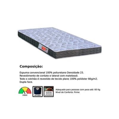 Colchão Solteiro Espuma D23 Comfortpedic Line - Orthoflex