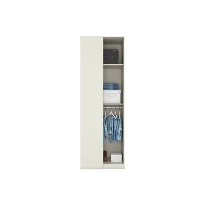 Modulado De Quarto Guarda Roupa Canto Reto C- 1 Porta Mc14 Seletto Areia