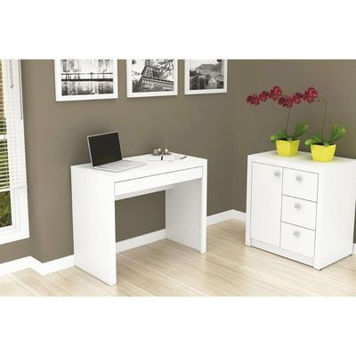 Mesa De Computador Me4107 1 Gaveta Nogal - Tecno Mobili