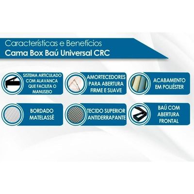 Conjunto Box Baú Solteiro Colchão Molas D Angelis Anjos Ensacadas King Best Brown + Base Crc Suede Brown (88x188)