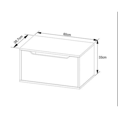 Gabinete De Banheiro Suspenso Bn3646 Sem Cuba 1 Porta 60cm Mármore Branco - Tecno Mobili