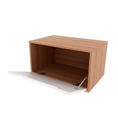 Gabinete De Banheiro Suspenso Bn3646 Sem Cuba 1 Porta 60cm Mármore Branco - Tecno Mobili