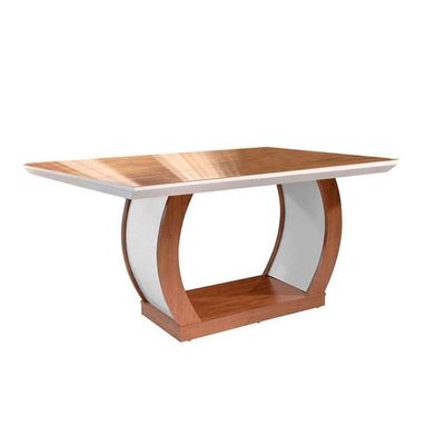 Mesa Para Cozinha Jade C-tampo Madeirado Vidro Canto Reto 180x90cm Imbuia-grafite - Rufato