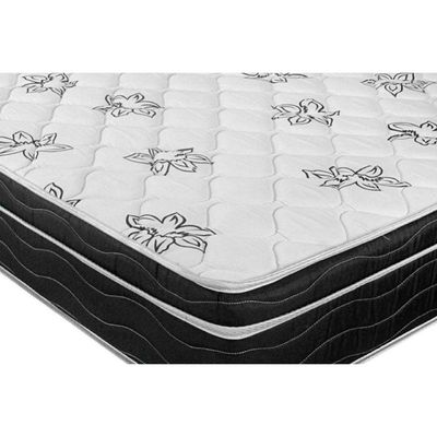 Cama Box Viúva: Colchão Molas Bonnel Ortobom Nanolastic Physical Spring + Base Crc Suede Black(128x188)