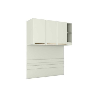 Modulado De Quarto Armário Ponte Aéreo Solteiro Seletto Mc12 C- 2 Portas E 2 Nichos Areia