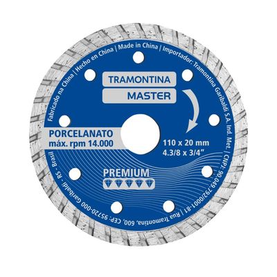 Disco de Corte Diamantado Turbo Tramontina para Porcelanato