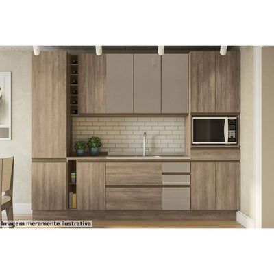 Nicho De Cozinha Modulado Toalheiro Maxxi G740 15cm Canela - Kappesberg