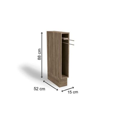 Nicho De Cozinha Modulado Toalheiro Maxxi G740 15cm Canela - Kappesberg
