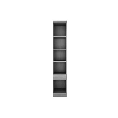 Modulado De Quarto Armário Mesa De Cabeceira Rizon-linea 1 Porta C-1 Gaveta Cumaru-fendi