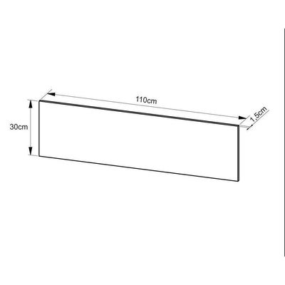 Multiuso Escritório Divisor De Mesa Me4183 110cm Preto - Tecno Mobili