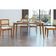 Sala De Jantar Completa Monalisa Com Tampo Madeirado Com Vidro 160cm+ 4 Cadeiras Rainha Natural - Nesher