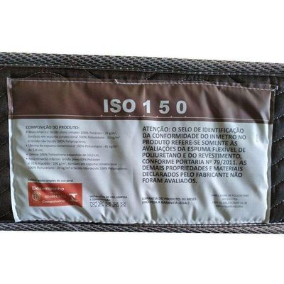 Conjunto Box Solteiro: Colchão Anatômico Ortobom D45- Fort Tech Iso 150 + Base Crc Suede Brown(88x188x18)