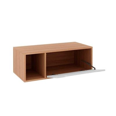 Gabinete De Banheiro Suspenso Bn3644 Sem Cuba 1 Porta 80cm Amêndoa-branco - Tecno Mobili