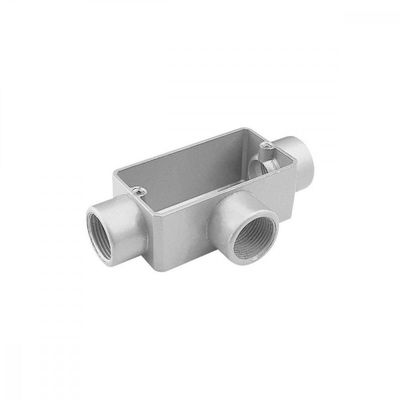 Condulete fixo 1/2" tipo "T" - sem tampa / rosca BSP / sem pintura