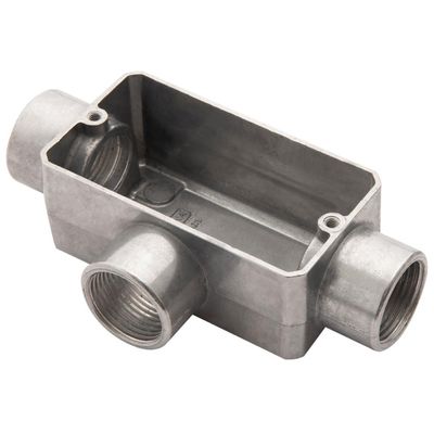 Condulete fixo 1/2" tipo "T" - sem tampa / rosca BSP / sem pintura