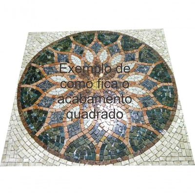 Travertino Moldura Acabamento Quadrado Tamanho 60cm