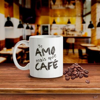 Caneca Te Amo Mais Que Café
