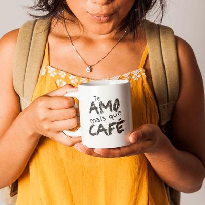 Caneca Te Amo Mais Que Café