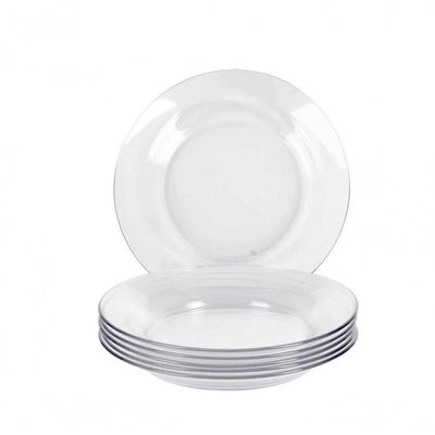Kit 12 Pratos Fundo Astral Vidro Resistente Duralex - Nadir