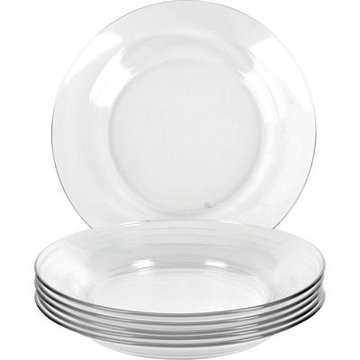 Kit 12 Pratos Fundo Astral Vidro Resistente Duralex - Nadir