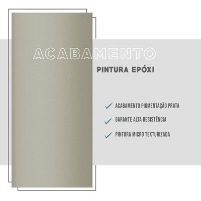 Conjunto 2 Cadeiras 1700 Tubo Prata Napa Branca Carraro