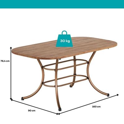 Mesa De Jantar 6 Lugares 1,60m 1547 Carraro Freijó Com Rose
