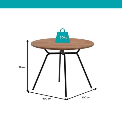 Conjunto Sala De Jantar 4 Cadeiras San Francisco Carraro Pto