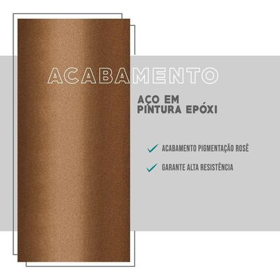 Mesa De Jantar Quadrada 90 Cm átria 1593 Carraro Nogal/rose