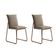 Conjunto 2 Cadeiras De Jantar Soft 1750 Carraro Areia Rose