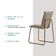 Conjunto 2 Cadeiras De Jantar Soft 1750 Carraro Areia Rose
