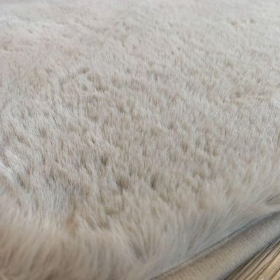 Tapete Para Quarto Antiderrapante Fluffy Toque Pele Coelho Felpudo