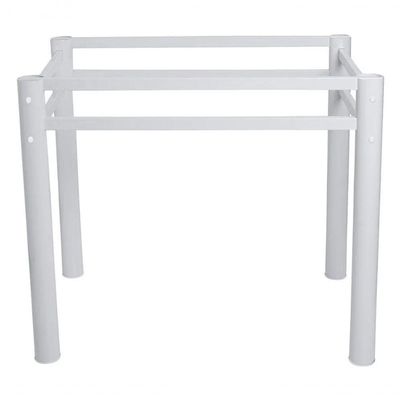 Base Retangular Para Mesa Jantar Branco1.20mt Ref. Cv01