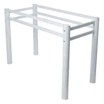 Base Retangular Para Mesa Jantar Branco1.20mt Ref. Cv01