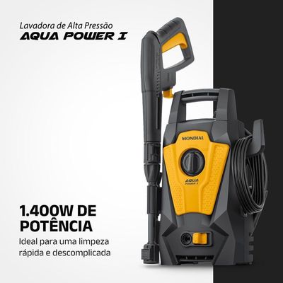 Lavadora De Alta Pressão Aqua Power I Mondial 1400W LAP-01-GY 60hz 127V