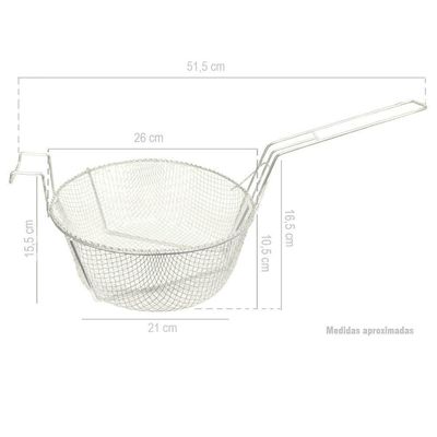 Peneira cesto Para fritura Alemtex 045/26
