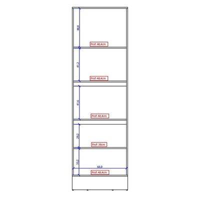 Torre Quente 2 Fornos Milla Branco Mdf 70cm Carraro
