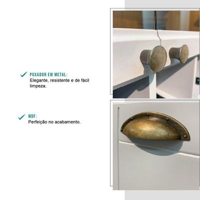 Torre Quente 2 Fornos Milla Branco Mdf 70cm Carraro