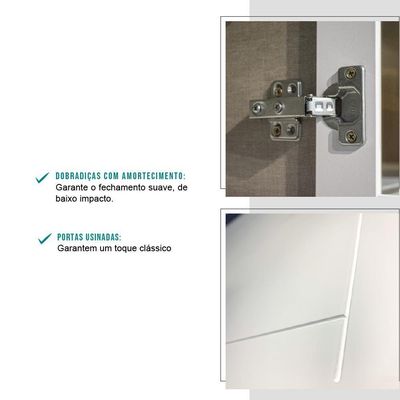 Torre Quente 2 Fornos Milla Branco Mdf 70cm Carraro
