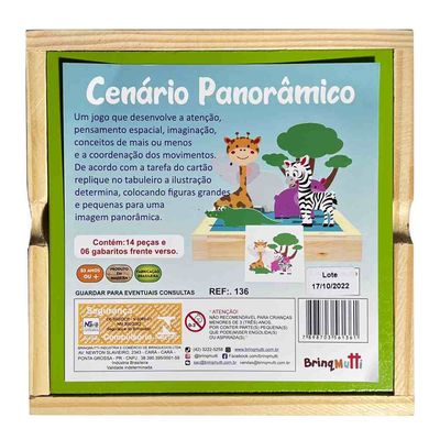 Jogo Cenário Panorâmico - Madeira - BrinqMutti