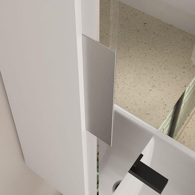 Conjunto Gabinete Banheiro Nivus 60 (gabinete+espelheira+cuba) Branco Inteiro