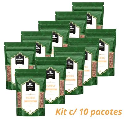 Chá de Rooibos (Aspalathus linearis) Encanto Sul-Africano 10 Pacotes c/ 30g  Chamel Premium