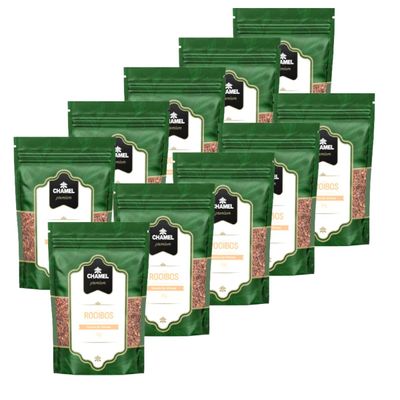 Chá de Rooibos (Aspalathus linearis) Encanto Sul-Africano 10 Pacotes c/ 30g  Chamel Premium