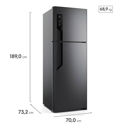 Geladeira Electrolux Frost Free TF71B Duplex Efficient com AutoSense 480 litros Preto / 110V