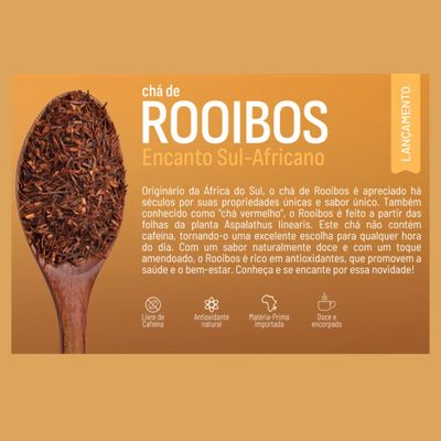 Chá de Rooibos (Aspalathus linearis) Encanto Sul-Africano 2 Pacotes c/ 30g  Chamel Premium