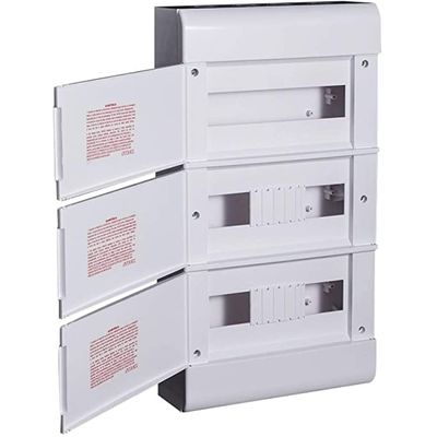 Quadro Embutir Ouro Box 36 Módulos Din Steck Branco