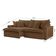 Sofá Dallas Veludo Dois Módulos De 100cm B15 Meu Sofá Online B016 Veludo Marrom