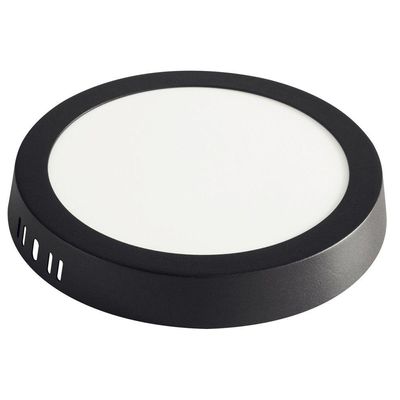 Plafon Fita Led Tramontina Redondo Sobrepor Preto 12w 4000k 840lm Luz Neutra Tramontina