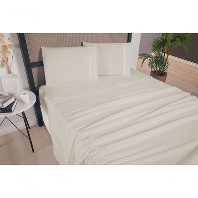 Jogo De Lençol Versatile Ponto Palito Completo 4 Peças King Micropercal cáqui