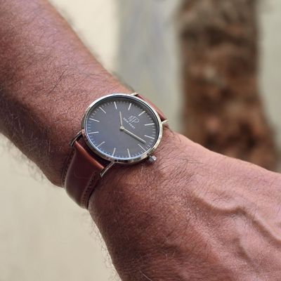 Relógio Masculino Analógico Casual Fundo Preto New Port 40mm
